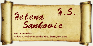Helena Sanković vizit kartica